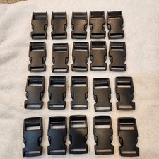 Tactical Plastic Strap Webbing Side Release Buckle Clasp 1" 3/4" 20pk New 1028