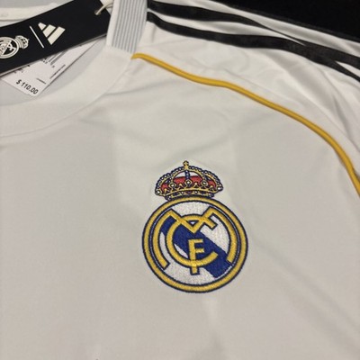 Adidas Real Madrid Long Sleeve Soccer Jersey White 2XL Emirates