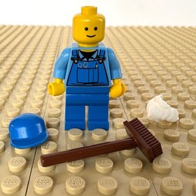 LEGO Creator, Town Hall: Janitor, BROOM, twn160, 10224, 2012, WORKER