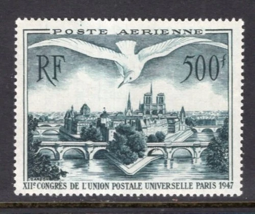 France 1947 UPU Airmail 500fr Single MNH #C22