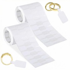 2 Rolls Jewelry Price Tags Stickers - 1000 Pcs Self Small, Brown 500pcs