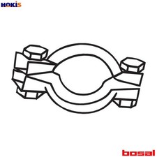 CLAMPING PIECE EXHAUST SYSTEM 254-920 FOR MITSUBISHI OUTLANDER/II/SUV/SPORT 2.2L