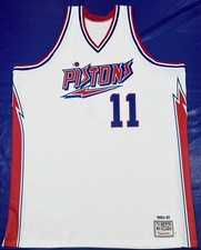 Authentic Bob McAdoo #11 Mitchell & Ness 1980-1981!Detroit Pistons Jersey 60