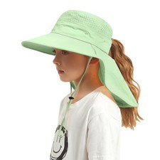 Kids Sun Hat Outdoor UPF 50 Kids Hat for Boys Girls Bucket Hat with Wide Bri...