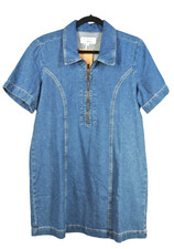 NEW, REFORMATION Loeb Denim Dress in Blue Size 10 #MD0161