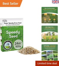 Resistant 400g Grass Seed - Perfect for Spring to Autumn Lawn Flourishing 49.98 per kilo
