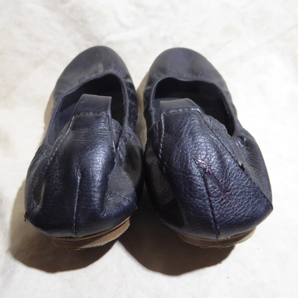 🩰 Sapatilhas de balé Old Navy tamanho 8 M luva couro preto macio; acolchoadas - Imagem 3 de 4