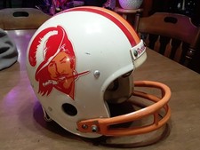Vintage Riddell Tampa Bay Buccaneers Full Size Football Helmet RARE TWO BAR