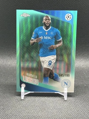 2025-26 Topps Chrome UEFA Club Competitions #76 Romelu Lukaku Aqua #/199