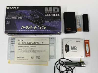 Sony MZ-E55 Portable MiniDisc MD Walkman Player - Tested / Working
