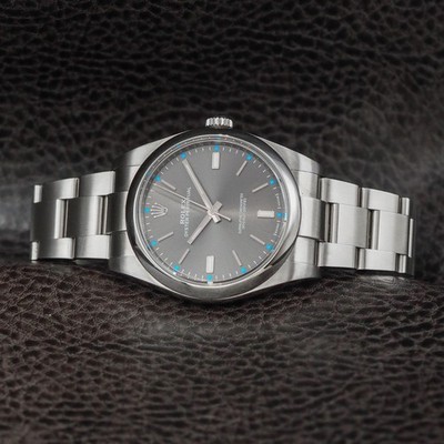 Rolex Oyster Perpetual 39 Rhodium Dial 114300 Full Set 2017