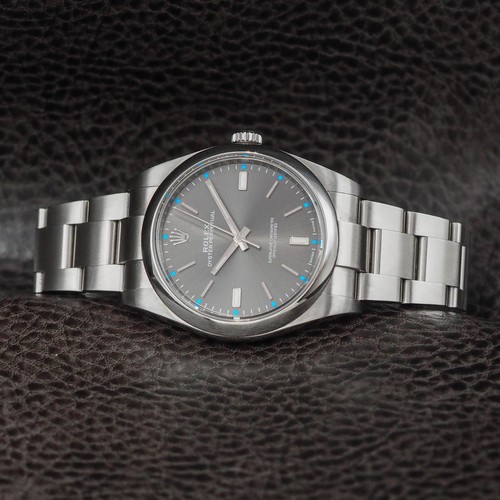 Rolex Oyster Perpetual 39 Rhodium Dial 114300 Full Set 2017