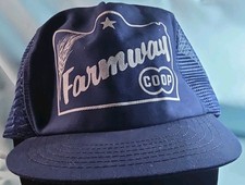 Vintage Farmway COOP, Kansas, Trucker Ball Cap Made in USA