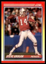 1990 Score Steve Grogan New England Patriots #221