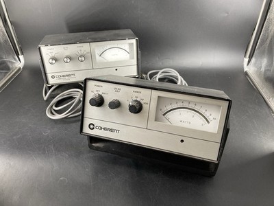 2x Coherent 201 Laser Power Meter Leistungsmessgerät Vintage Laborgerät Watt US