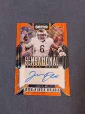 2025 Prizm Draft Picks Orange Pulsar Auto /75 Jeremiah Owusu Koramoah