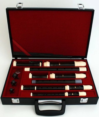 Aulos 500 Series Symphony Recorder Set