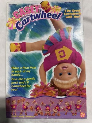Vintage Toy Biz CASEY CARTWHEEL Doll & Pom Pom & Practice Bar Original Box ~ NIB