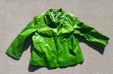 Lafayette 148 New York Jacket Size 8 Women's Green Rayon Silk Blend