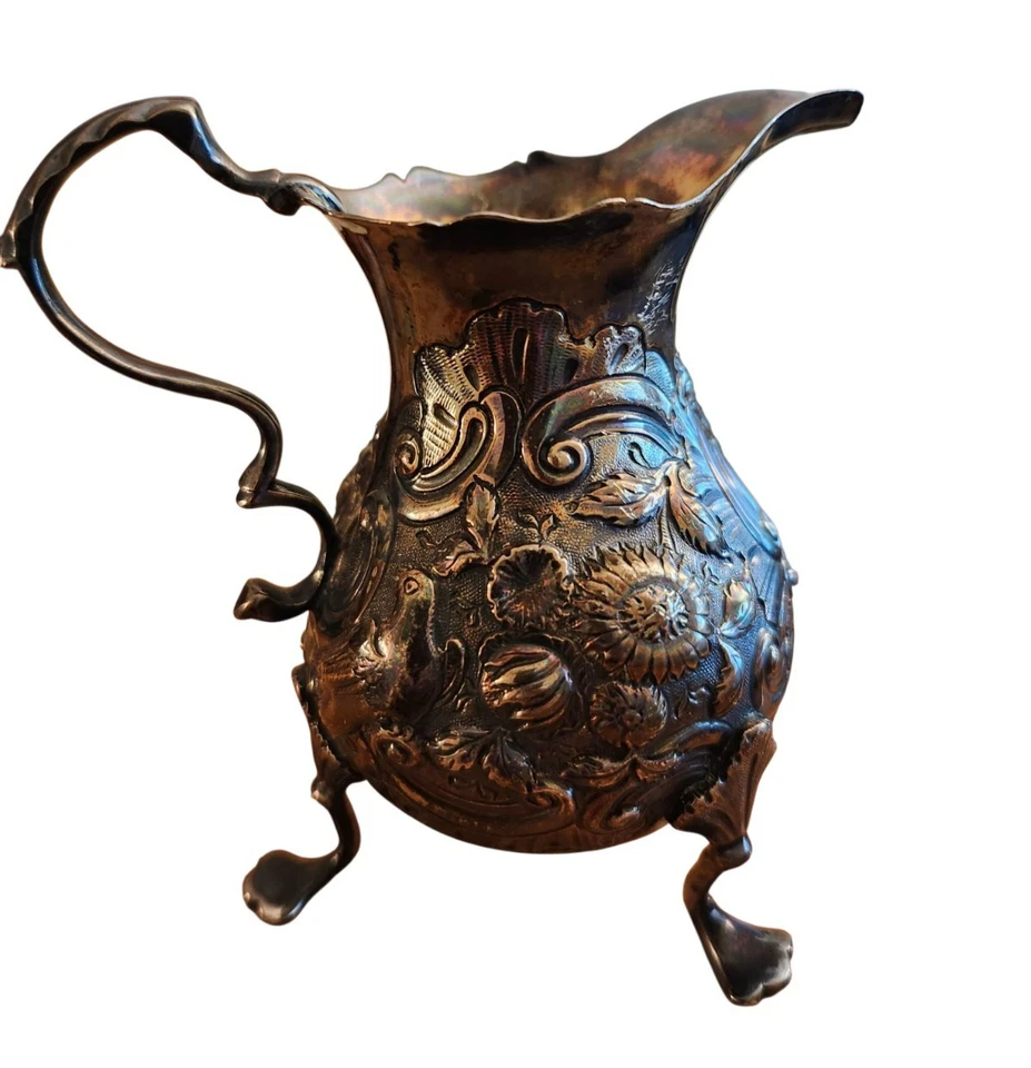 Crema reposada de plata antigua muy rara calidad museo Dorothy Sarbitt 1748 Foto 3 de 4