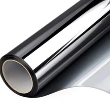 2 PLY WINDOW FILM ROLL 60 in x 100 ft 15% INTERSOLAR  2 PLY BLACK REFLECTIVE