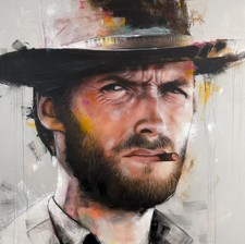 Artist John Hill Original Mixed Media Painting 