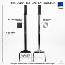 ISTATOOLS&reg; Profi Lattenheber Dachlattenheber&ndash; Nageleisen Verzinkt o. Anthrazit