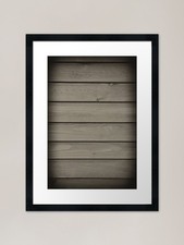 Grey toned boards texture abstract  Framed Wall Art Poster Canvas Print Picture