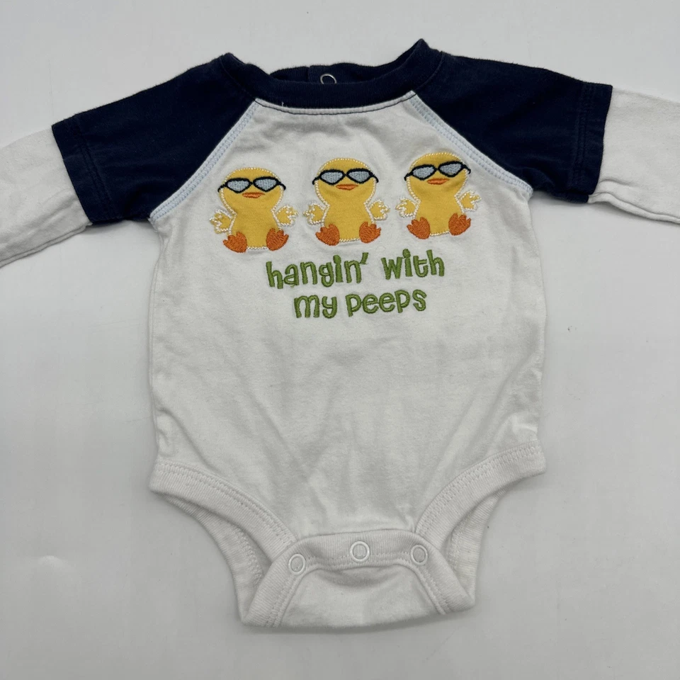 Koala Kids One Piece Youth Boy Newborn Embroidered Ducks Snap..#27735 - Image 2 of 4