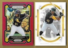 (2) TERMARR JOHNSON SP ROOKIE RC, 2024 NATIONAL TREASURES /49, 2024 PRIZM /299