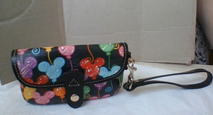 Dooney & Bourke Disney Park Mickey Mouse Balloons Wristlet Multi-Color CLEAN WOW