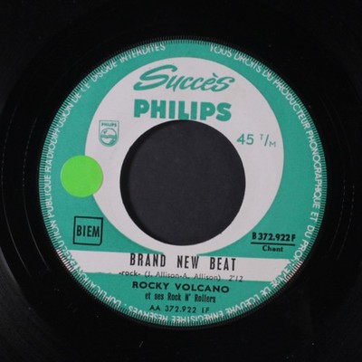 ROCKY VOLCANO & ROCK N' ROLLERS: brand new beat / je ne pense qu'a t'aimer 7''