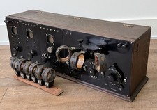 VTG De Forest Inter-Panel Set w/ Honeycomb Coils | Tube Radio Receiver