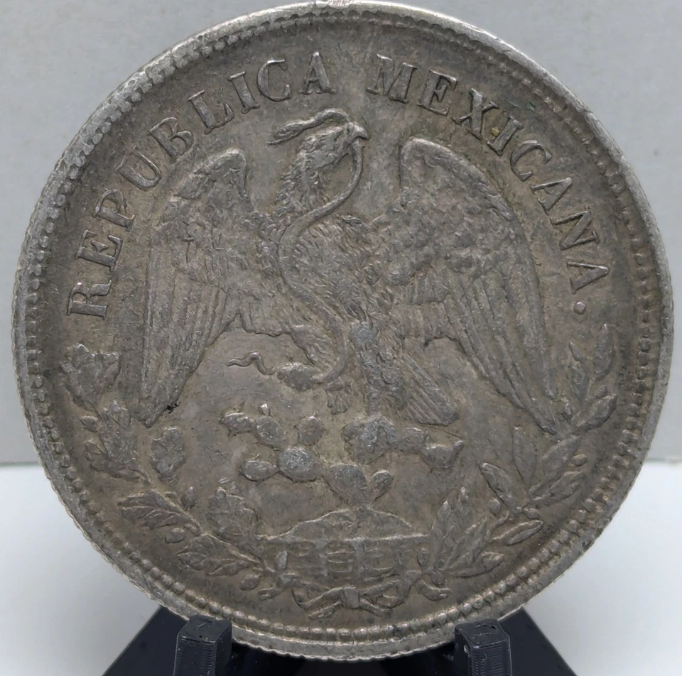 1902 Za FZ Un Peso Republica Mexicana XF/AU - Image 2 of 2