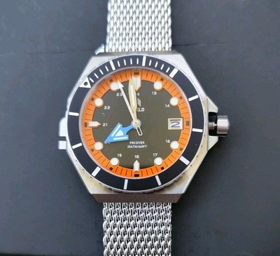 Shield Uhr''Marius Pro Diver'',43mm, 20ATM, OVP, ungetragen, Batterie neu 