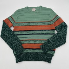 Vintage Casual Corner Sweater Green And Orange Large But Fits Like A Small