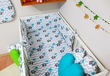 Baby Bedding Duvet Cover  Pillowcase 120x90 cm Little Mice Print