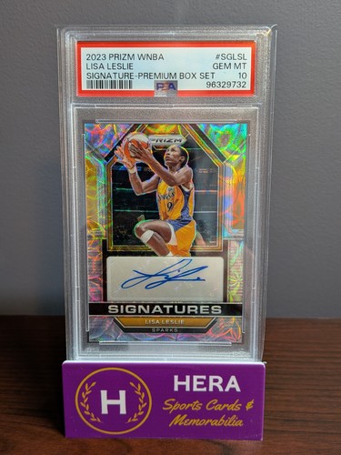 2023 Panini Prizm WNBA SG-LSL Lisa Leslie Scope Premium Box Set Auto /10 PSA 10