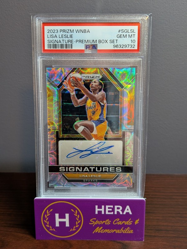 2023 Panini Prizm WNBA SG-LSL Lisa Leslie Scope Premium Box Set Auto /10 PSA 10