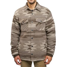 Jachs Men's Shirt Jacket - BROWN (Select Size: S-3XL) FAST SHIPPING