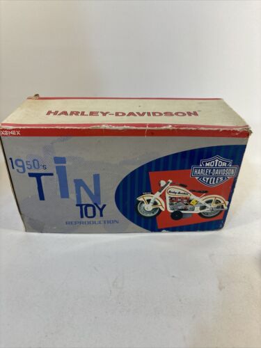 1959 Replica Xonex Harley Davidson Tin Toy  Motorcycle Limited NEW Open Box - Picture 1 of 6