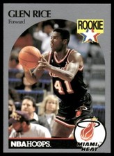 1990-91 Hoops #168 Glen Rice RC Miami Heat