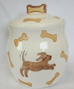 dog bone cookie jar