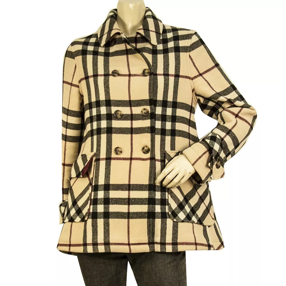 Burberry Girl's 14Y/158cm womans XS A norma della legge midi wool bland coat