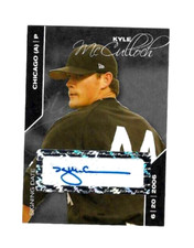 KYLE McCULLOUCH Chicago White Sox 2008 *BLACK* Certified AUTOGRAPH xx/25 Card