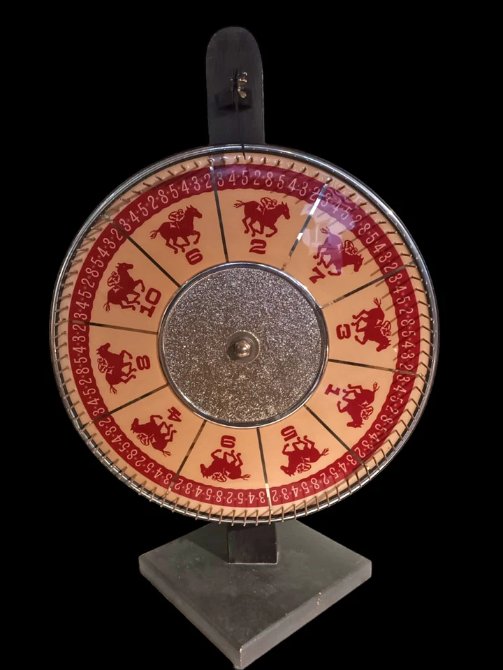 ROULETTE CHEVAUX USA / art forain jeu de bar machine a sous - Photo 2/2