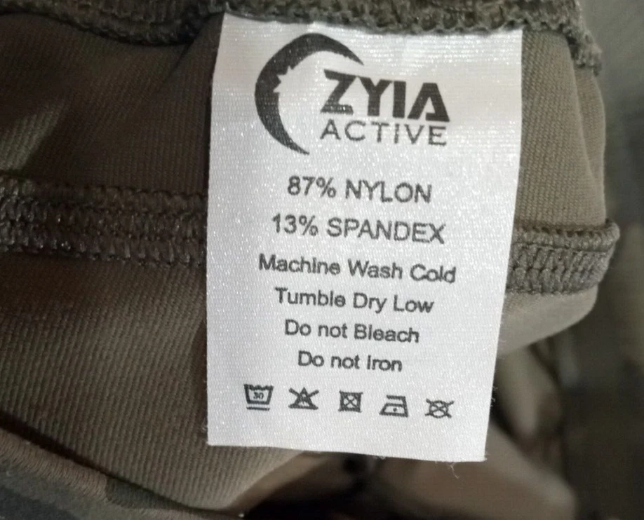 ZYIA ACTIVE камуфляж бегун женщин размер M эластичный пояс карманы - Изображение 4 из 4