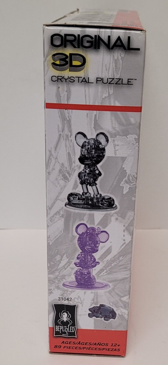 Be Puzzled Minnie And Mickey Mouse 3D Puzzle. Crystal Puzzle. 89