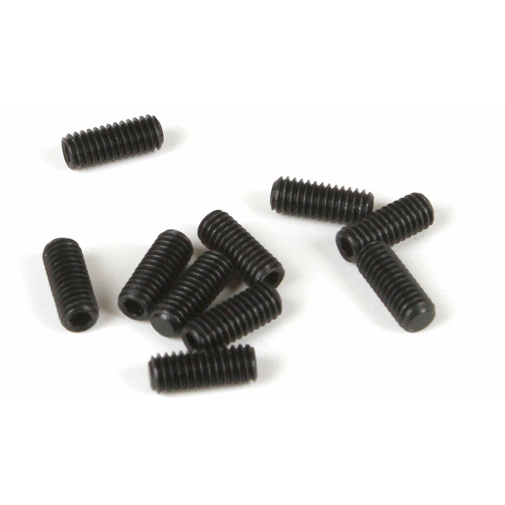 LOSI Set Screw M4 X 4 Mm Cup Point (10 Stück) – Gewindestiftschrauben Für RC-Modelle Und Modellbau