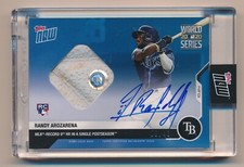 2020 Topps Now Randy Arozarena Rookie Autograph Base World Series 09/49 Rays